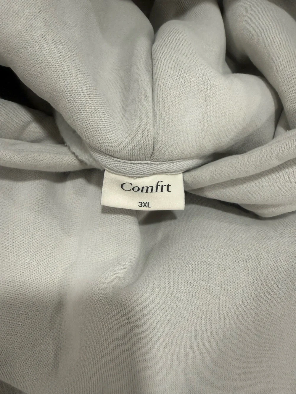 Comfrt Men’s Standard Hoodie Cotton Blend Logo 3XL Gray